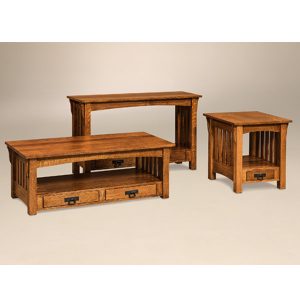 Custom Made Mission Style Occasional Tables Amish Solid Wood Adams Coffee Table Ad 25 Series