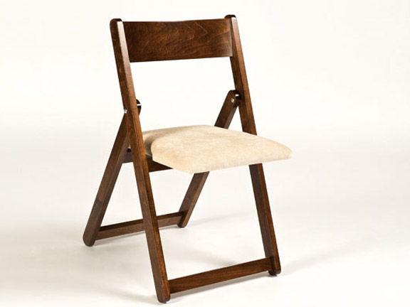solid wood folding chair