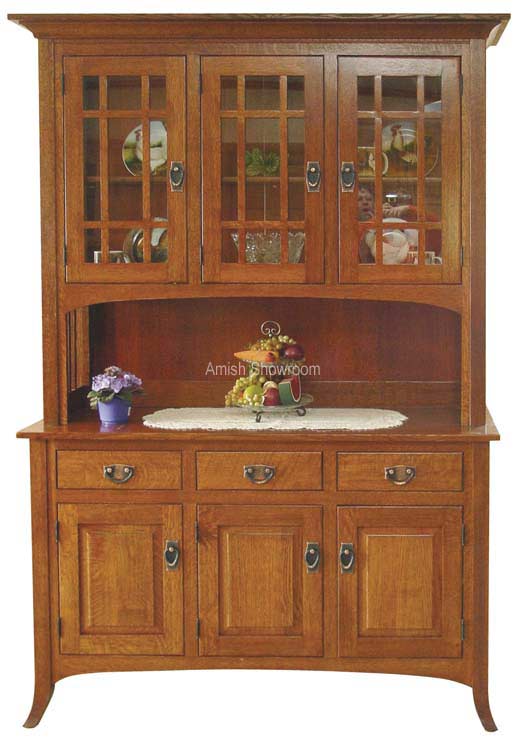 Open Mission Hutch For 2 990 00 In Dining Room Amish Furniture