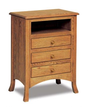 Carlisle 3 Drawer Nightstand With Opening 029
