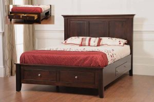 Under Bed Storage Options Archives Custom Amish Furniture Ellington Bed With Underbed Storage Tr2092 2 595 00 Select Options