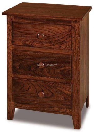 Shaker 3 Drawer Nightstand 021