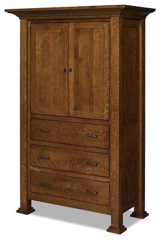 Empire 3 Drawer Armoire 041 In Bedroom Amish Furniture Empire 3 Drawer Armoire 041 In, 3 Drawer Armoire