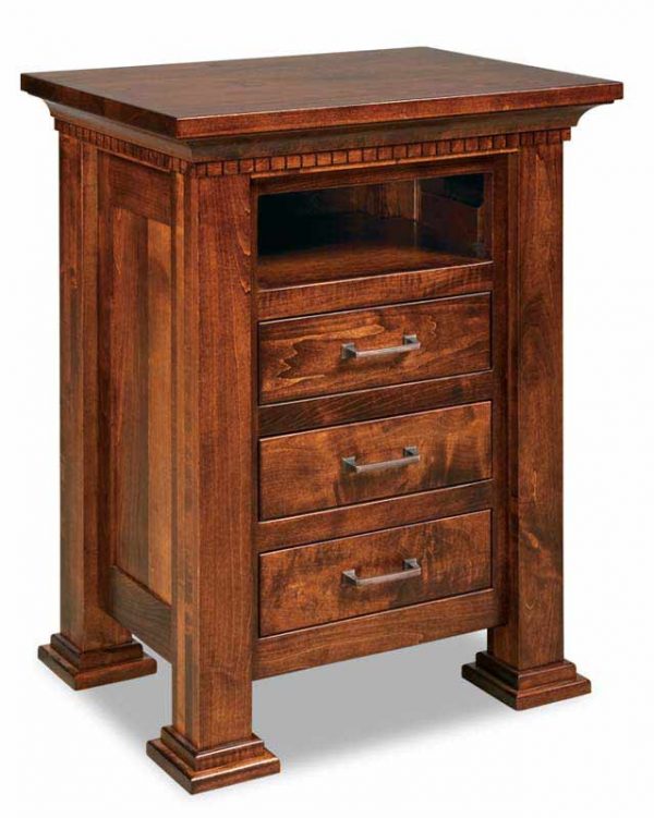 Empire 3 Drawer With Opening Nightstand 029