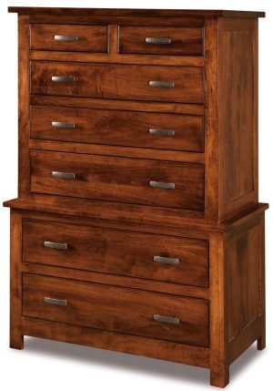 7 Drawer chest on chest