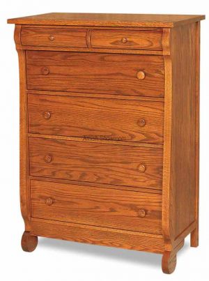 Old Classic Sleigh 6 Drawer Chest JRO 040