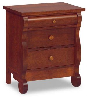 Old Classic Sleigh 3 Drawer Nightstand JRO 027