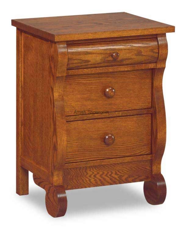 Old Classic Sleigh 3 Drawer Nightstand JRO 021