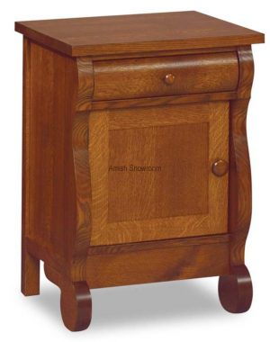 Old Classic Sleigh 1 Drawer, 1 Door Nightstand JRO 022