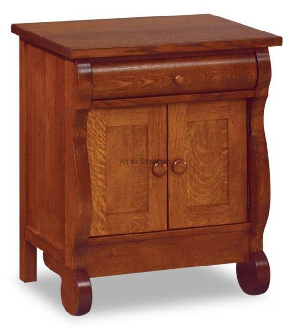 Old Classic Sleigh 1 Drawer 2 Door Nightstand JRO 028