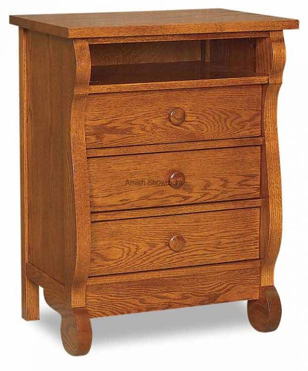 Old Classic Sleigh 3 Drawer Nightstand JRO 029