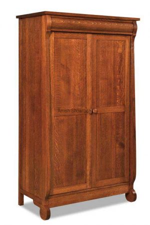 Old Classic Sleigh Wardrobe Armoire JRO 050