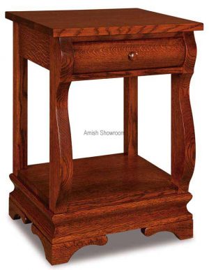 Chippewa Sleigh Open Nightstand 1 Drawer JRCS 019