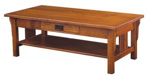 Camden Mission Coffee Table- open
