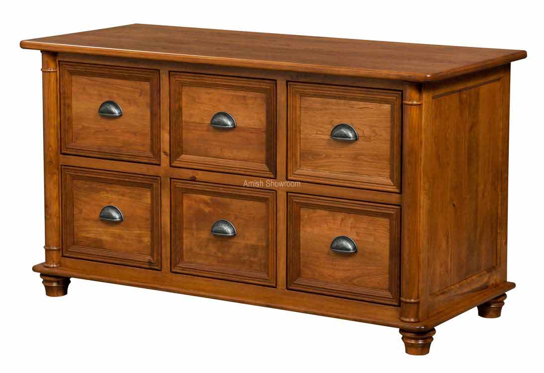 Custom Mission Style File Cabinets Solid Wood Amish Filing Belmont Credenza