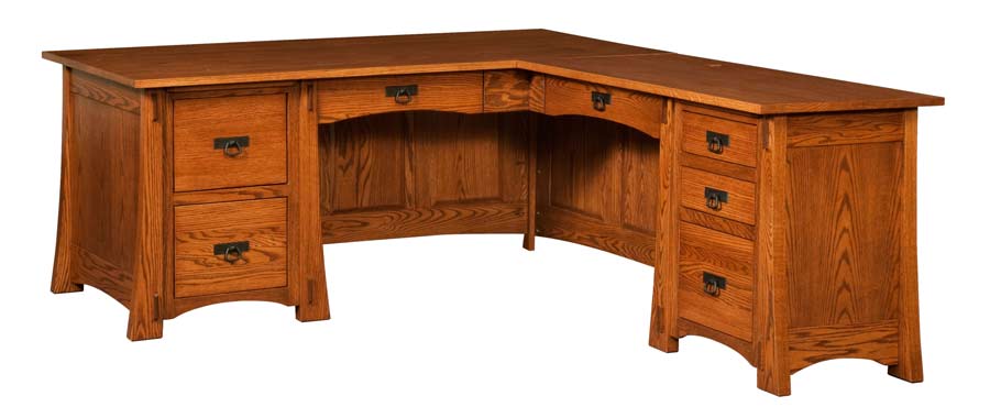 Modesto Corner Desk For 3 480 00 In Office Amish Furniture