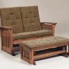 Bow Arm Slat Loveseat Glider 730 BASLG