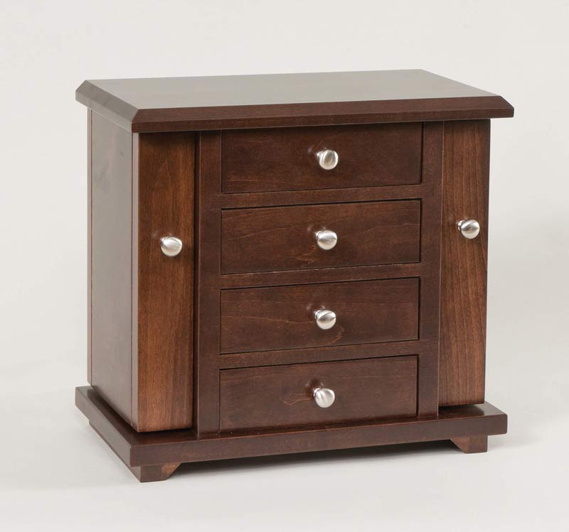 American Furniture Jewelry Boxes Solid Wood Amish 13 Dresser Top Jewelry Cabinet 421