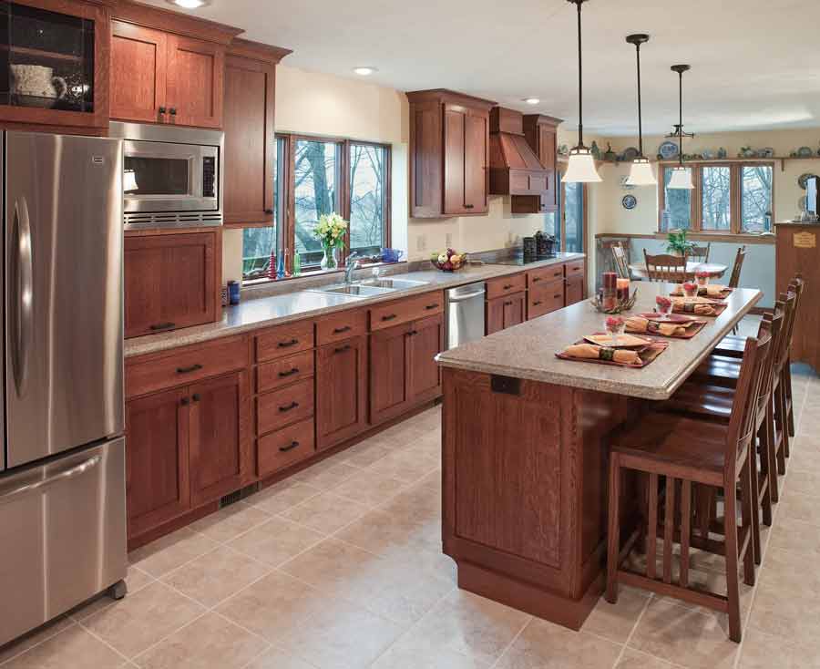 dark mission kitchen cabinets design