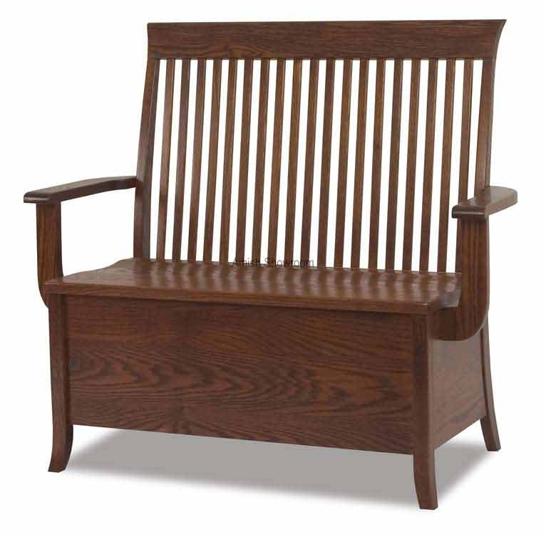 Entryway Benches Amish Showroom Solid Wood Furniture