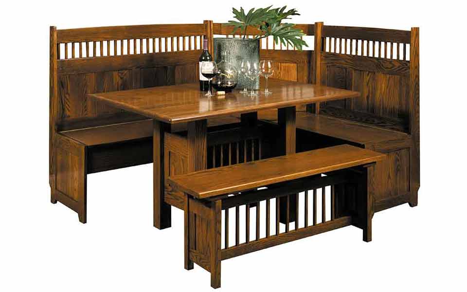 Classic Mission Dining Nook Set