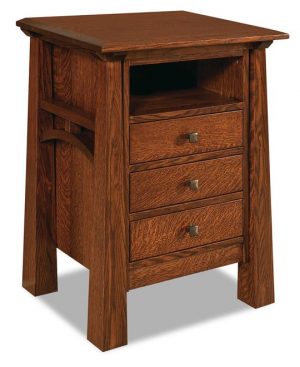 Artesa 3 Drawer Nightstand with Opening 029