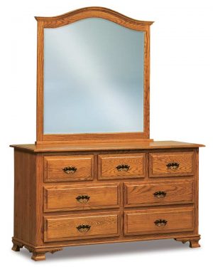 Hoosier Heritage Shaker Arch Crown Mirror JRS 048