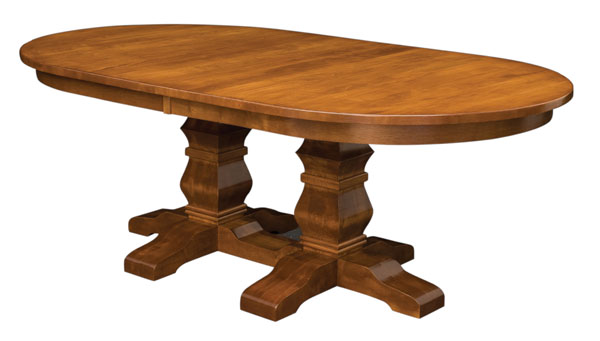 Bradbury Double Pedestal Dining Room, Double Pedestal Oval Dining Room Table