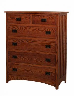 Schwartz Mission 6 Drawer Chest - Amish Built - Solid Wood