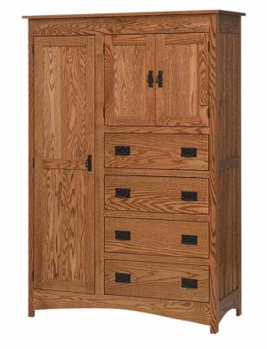 Schwartz Mission Chifferobe - Amish Built - Solid Wood