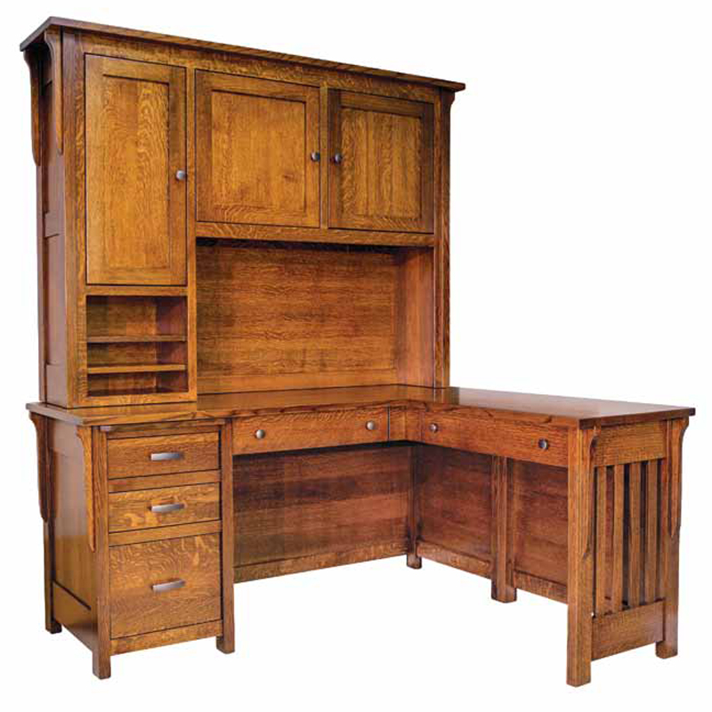 Boston Corner Desk Buy Custom Amish Furniture Amish Furniture