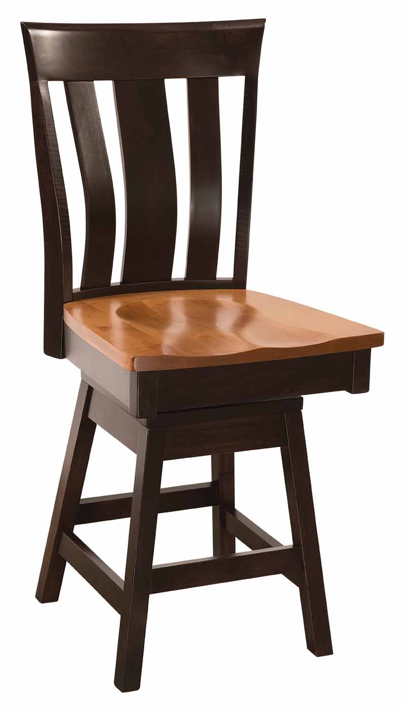 Custom Made Barstools Solid Wood Stools Leather Seats Yorktown Barstool