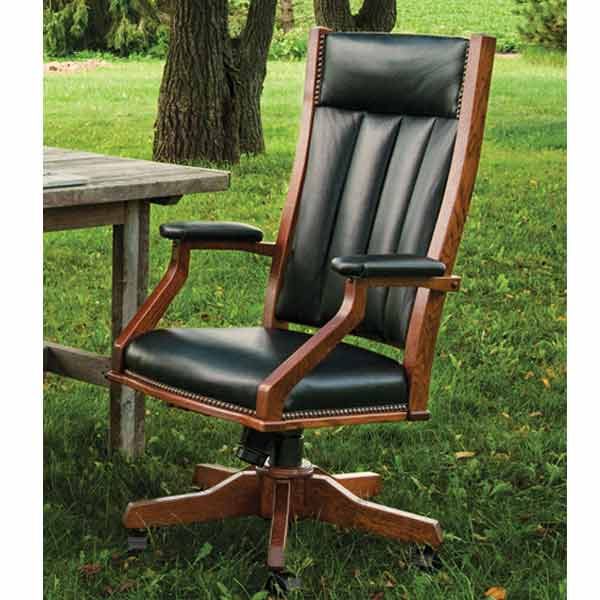 Mission Desk Chair Buy Custom Amish Furniture
