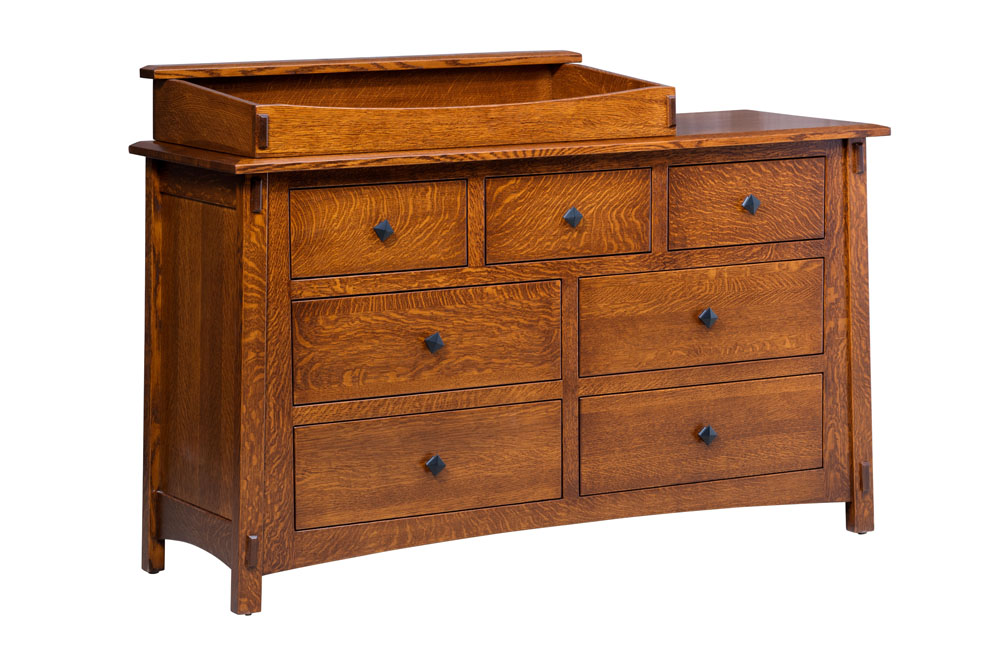 mccoy 7 drawer dresser - buy custom amish furniture | amish