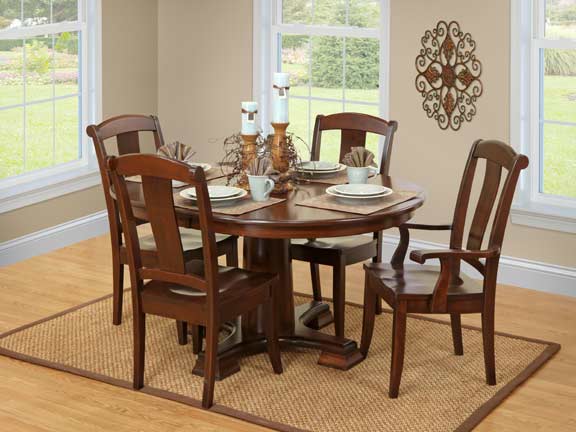 Amish Furniture - Legs vs. Pedestal Table