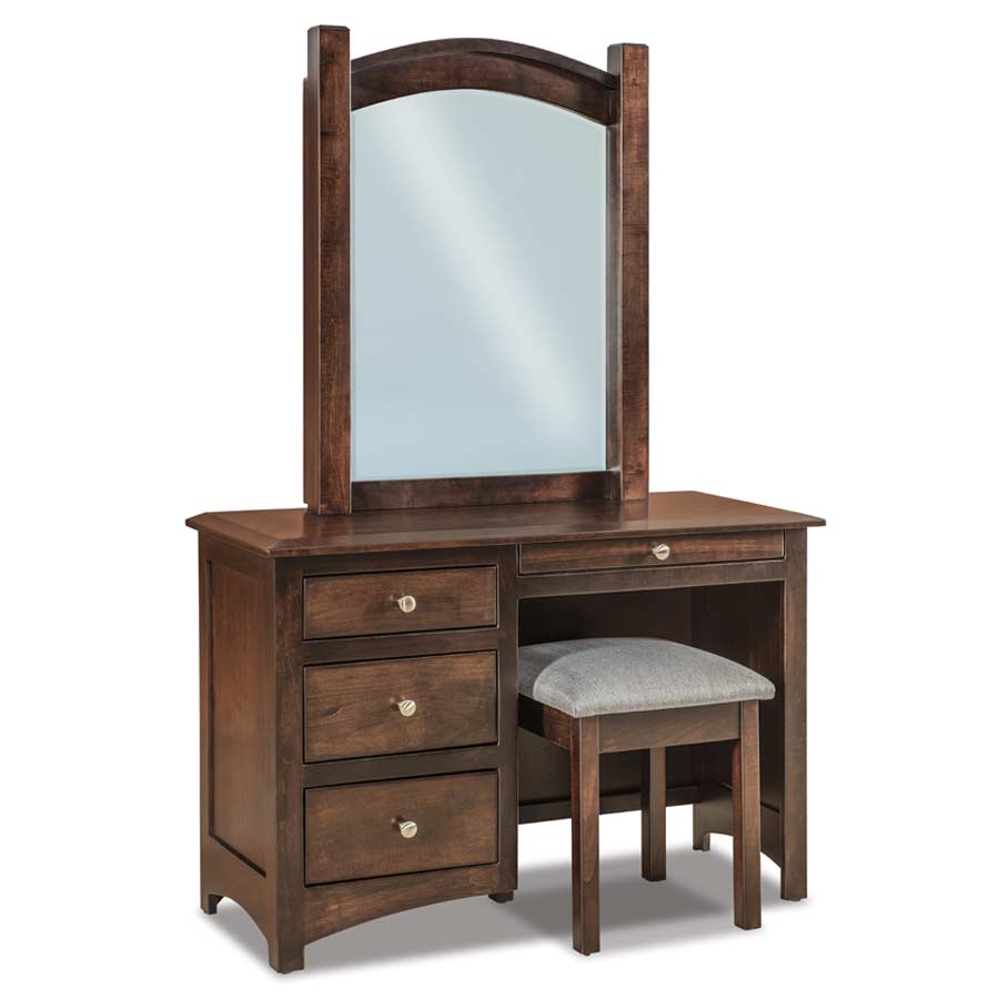 Flush Mission Vanity Dresser Buy Custom Amish Furniture