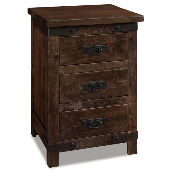 Ironwood 3 Drawer Nightstand 021