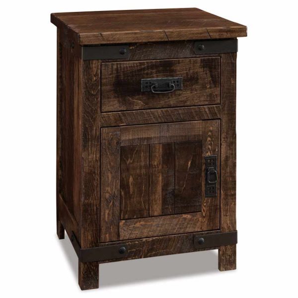 Ironwood 1 Drawer 1 Door Nightstand 022
