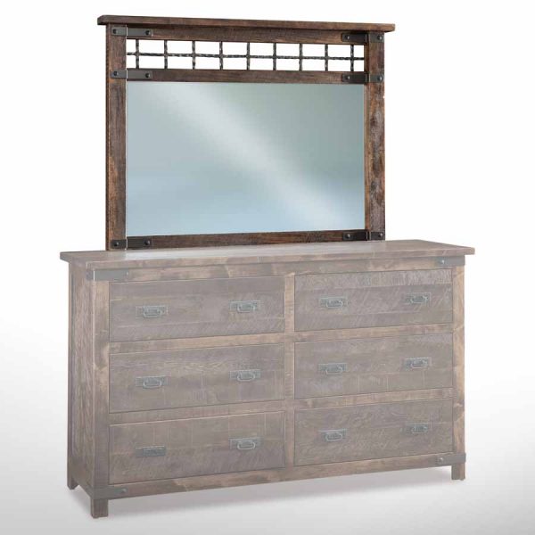 Ironwood Beveled Mirror 045