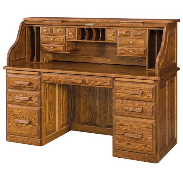 Classic Heritage Roll Top Desk | Buy Custom Amish Furniture