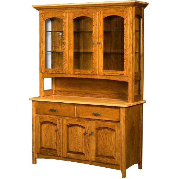 Country Shaker Hutch Buy Custom Amish Furniture