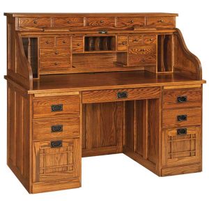 Custom Made Roll Top Desks Solid Wood Amish Roll Top Desks