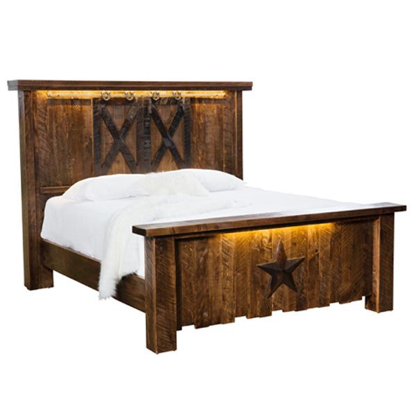 Vandella Bed In Bedroom Custom, Amish Made Bed Frames