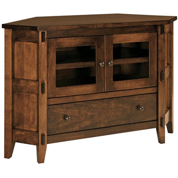 Bungalow Corner Cabinet Tv Stand Buy Custom Amish Furniture