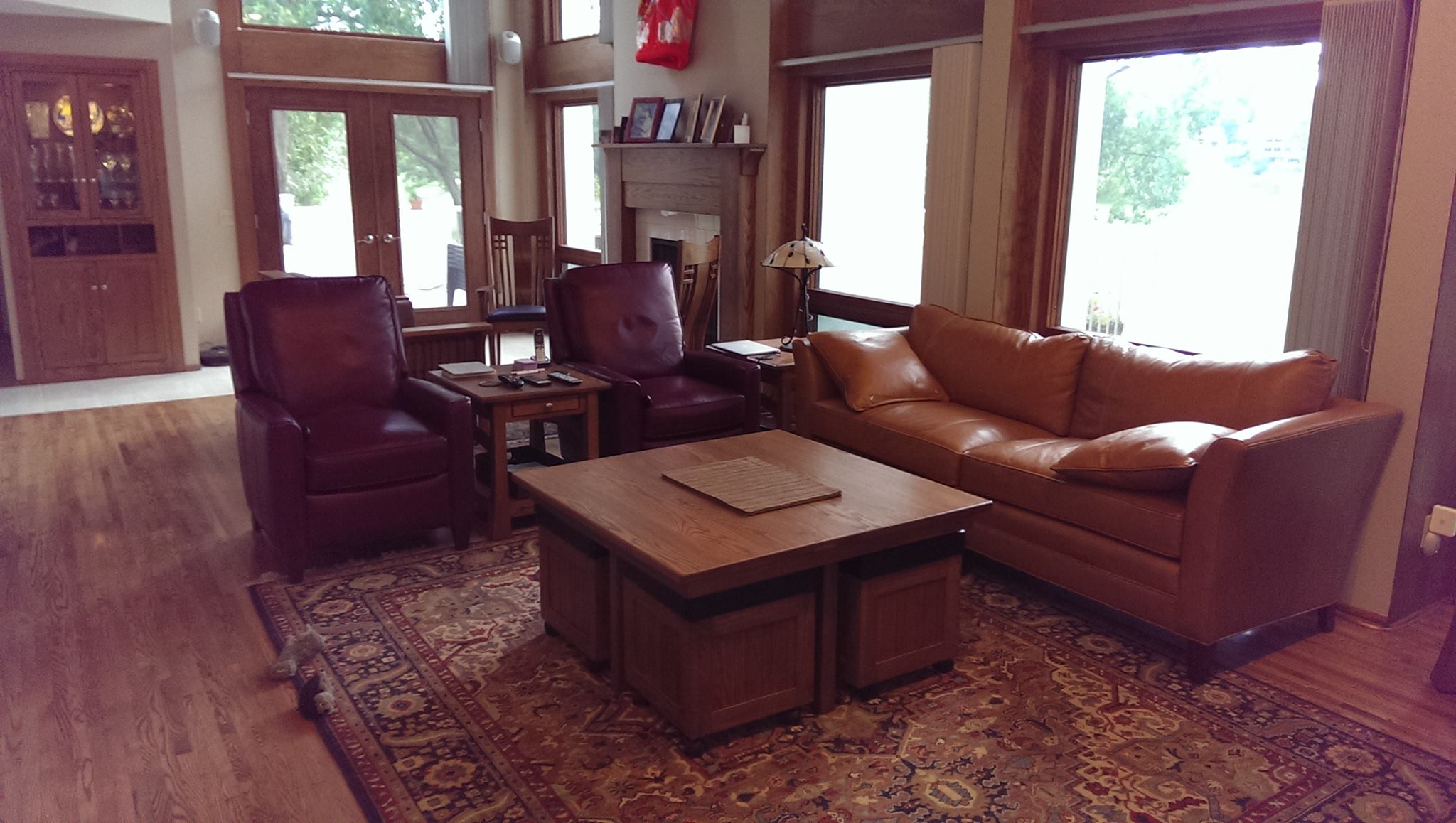 modern amish living room