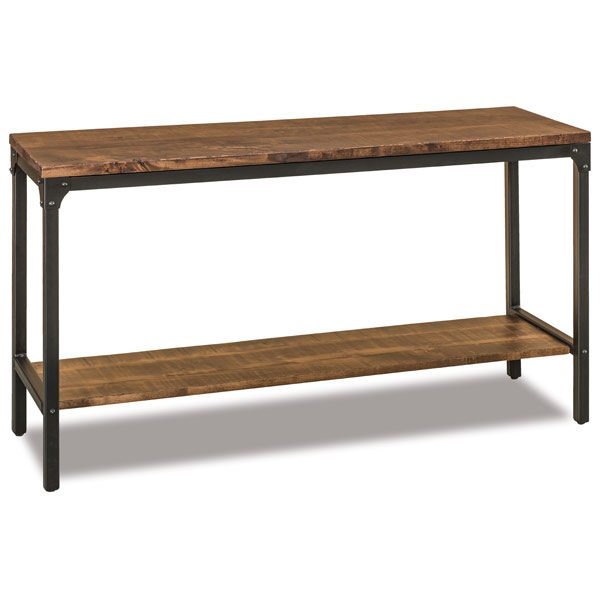 Houston Sofa Table with Wrought Iron