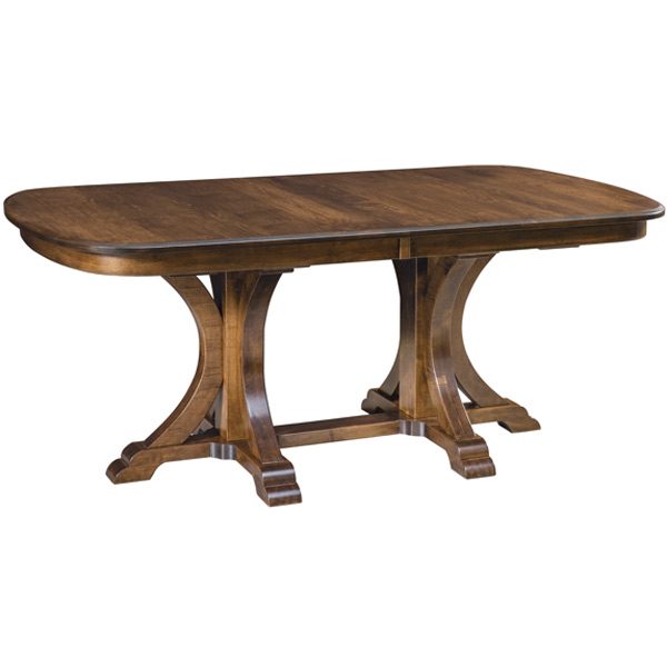 Granite Double Pedestal Table