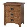 Siesta Mission 3 Drawer Nightstand TR306 - Image 4