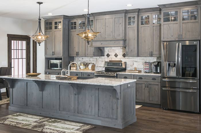 Custom Rustic Kitchen Cabinets Solid Wood Made In The Usa