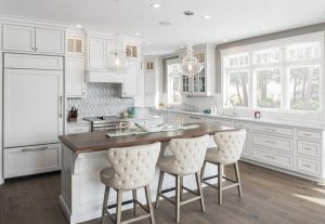Custom White Kitchen Cabinets
